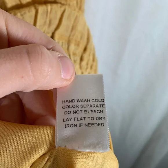 altar'd state Mini Dress Women's Small Yellow Tiered Sleeveless Sundress - Picture 6 of 8